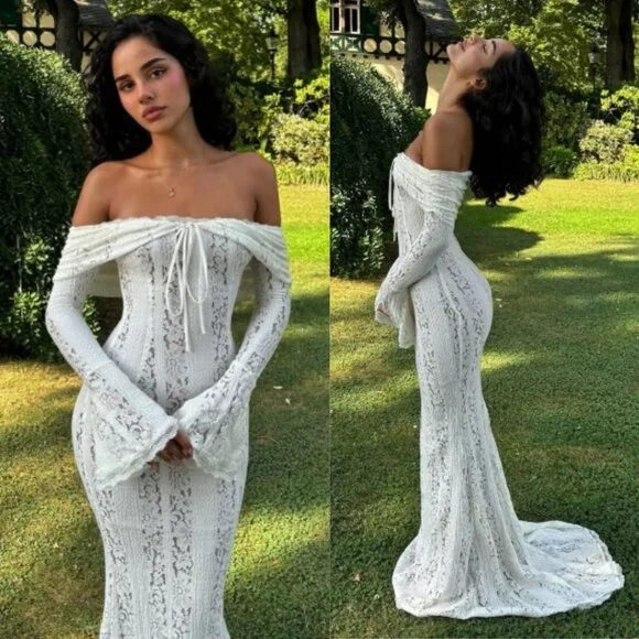 formal black lace dress ZAPAKA Women Black Wedding Guest Dress Mermaid Satin Lace Long Formal Dress, Black / US20W